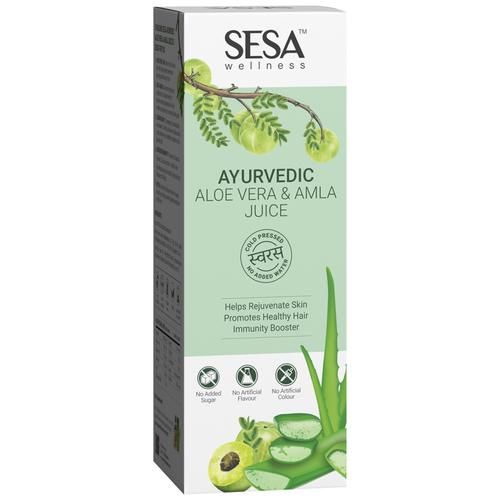 Buy Sesa Ayurvedic Aloe Vera & Amla Juice - For Healthy Hair, Skin,  Digestion & Immunity, No Added Sugar, Colour Or Flavour Online at Best  Price of Rs 495 - bigbasket
