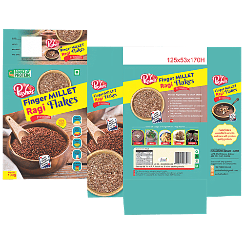 Buy PUSHA'S Finger Millet Ragi Flakes Premium, 100 Gluten Free