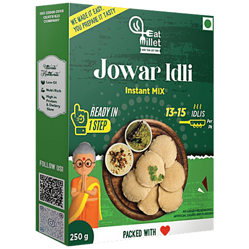 Buy EAT MILLET Jowar Idli Instant Mix Low In GI, Nutri Rich, High In