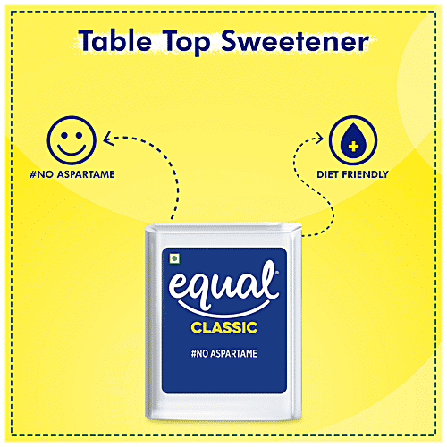Equal Classic Zero Calorie Sweetener - No Aspartame, Diet-Friendly, 50 g (500 pcs) 