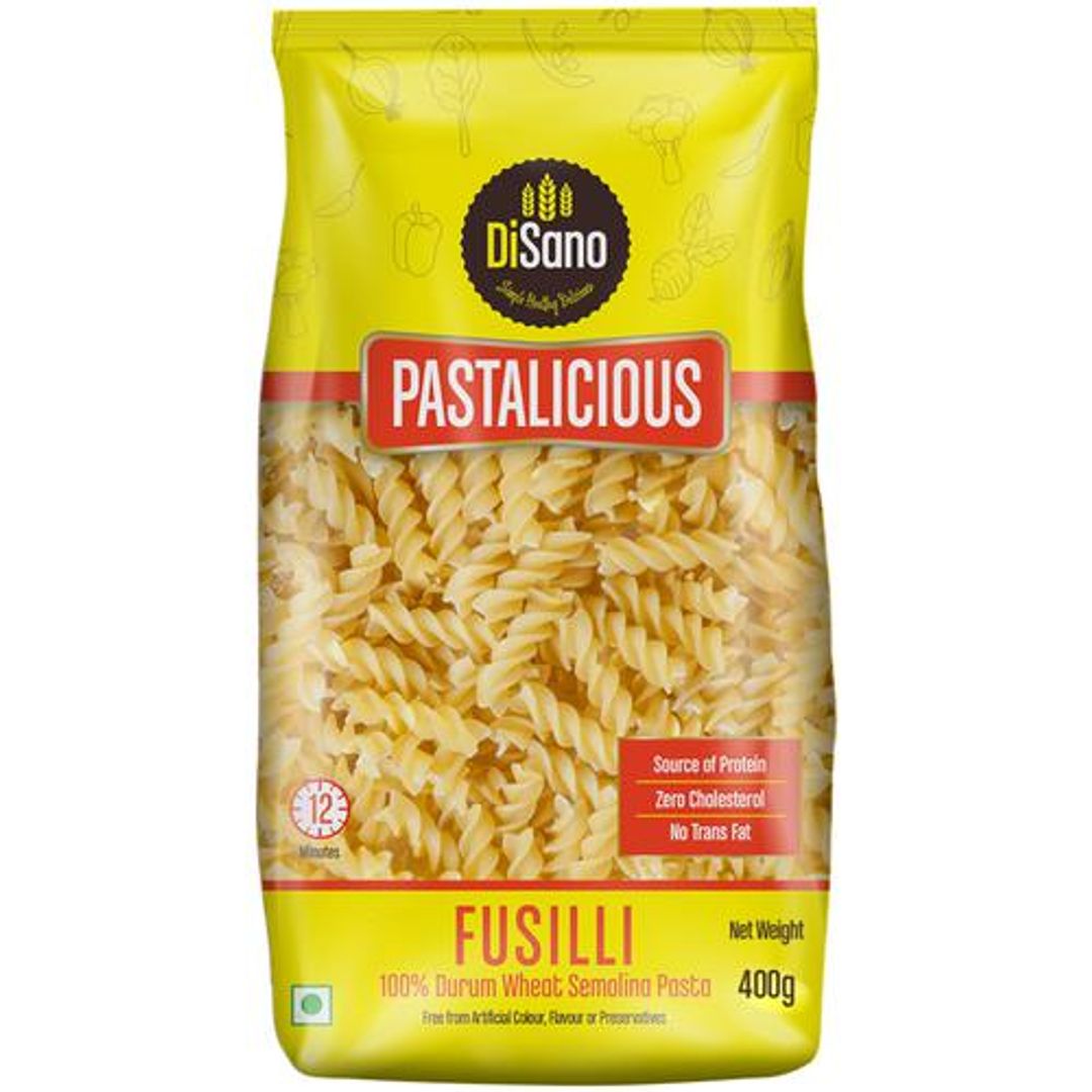 Disano Pastalicious Fusilli - 100% Durum Wheat Semolina, 400 g 