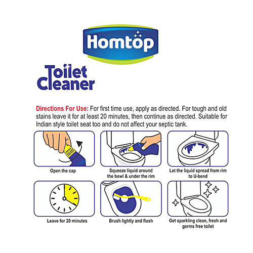 Buy Homtop Disinfectant Toilet Cleaner Kills 99.9 Germs, Tough On