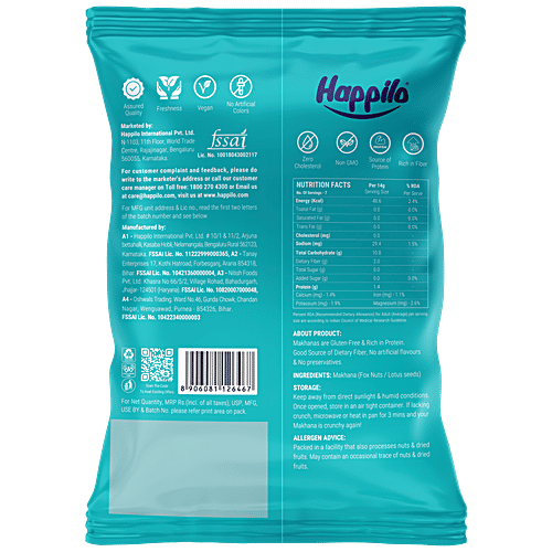 Buy Happilo Premium All Natural Fox Nuts Phool Makhana, 100 Protein