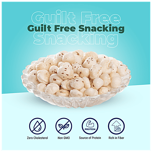 Happilo Premium All Natural Fox Nuts - Phool Makhana, Protein, Zero Cholesterol, 100 g  