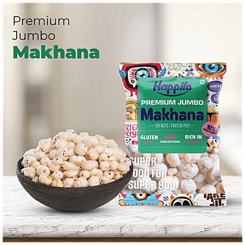 Buy Happilo Premium Jumbo Fox Nuts Phool Makhana, 100 Protein, Zero