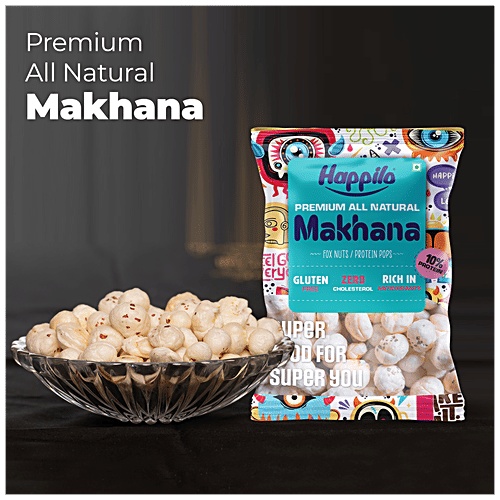 Happilo PremiumÂ All Natural Fox NutsÂ - Phool Makhana, Protein, Zero Cholesterol, 200 g  