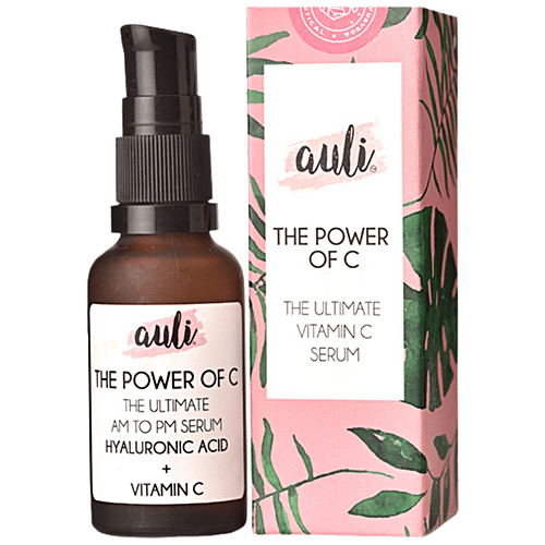 Auli Power Of C The Ultimate Vitamin C Serum - With Hyaluronic Acid, Repairs Damages, 30 ml
