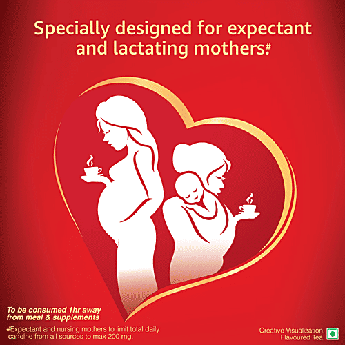 Brooke Bond Red Label Maa Care Flavoured Tea - 80% Less Caffeine, For Expectant & Lactating Mothers, 100 g  