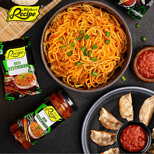 Mother's Recipe Desi Szechwan Chutney For Dip & Spread - Hot & Flavourful, 1 kg Jar 