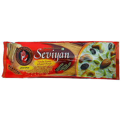 HAND BRAND Premium Seviyan/ Roasted Vermicelli - Long Cut, Carbohydrate Rich, 450 g Pouch 