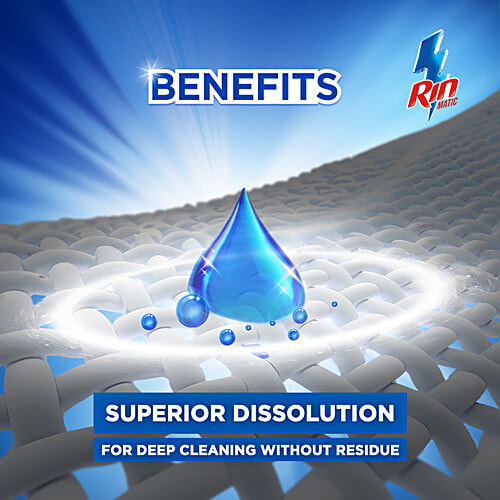 Rin Detergent Liquid - Top Load, 2 L Pouch 