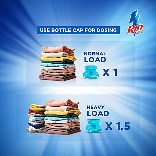 Rin Detergent Liquid - Top Load, 2 L Pouch 