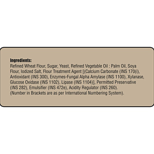 KABHI B Fiber Rich Pav - For Instant Energy, Easy To Digest, 400 g (12 pcs) 