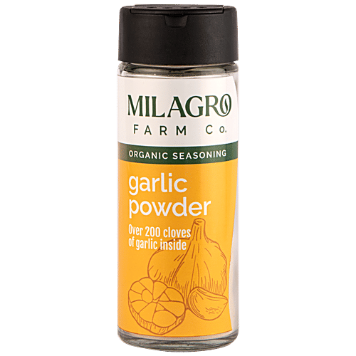 Buy Milagro Farm Company Garlic Powder Organic Seasoning, Over 200
