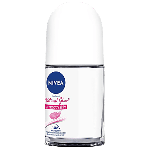 Nivea Whitening Smooth Skin Deodorant Roll On - Even Toned Underarms, For Women, 25 ml