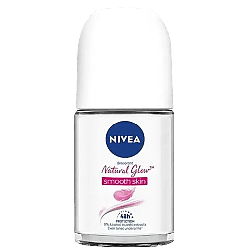 Nivea Whitening Smooth Skin Deodorant Roll On - Even Toned Underarms, For Women, 25 ml