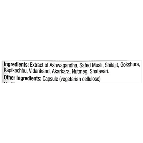 Morpheme Remedies Kohinoor Gold Plus Veg Capsules - For Strength, Powder & Stamina, 60 pcs  