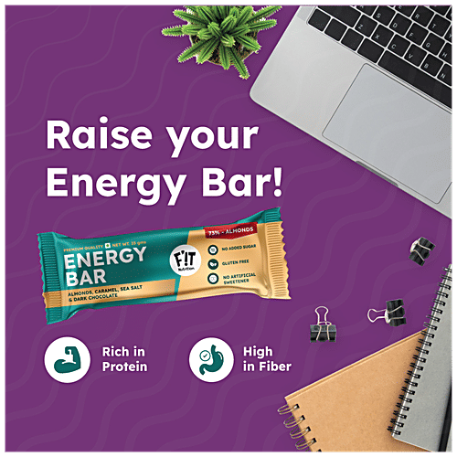 Buy Fit Nutrition Premium Energy Bar Almonds, Sea Salt & Dark