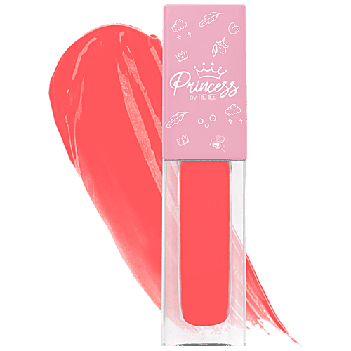 Princess by Renee Twinkle Lip Gloss - Shea Butter & Vitamin E, Hydrating, Lightweight, Non-Sticky, 1.8 ml Poppy Pink 