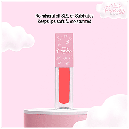 Princess by Renee Twinkle Lip Gloss - Shea Butter & Vitamin E, Hydrating, Lightweight, Non-Sticky, 1.8 ml Poppy Pink 