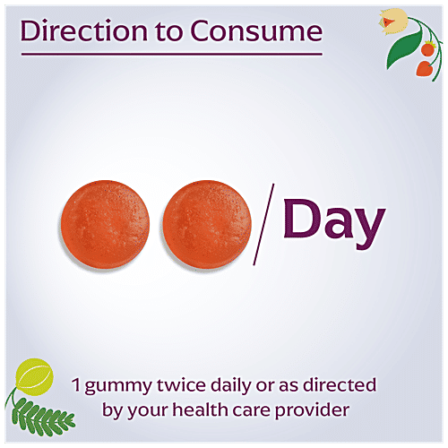 Panchamrit Eye Health Gummies - Vegan, Gelatin Free, Improves Sleep Quality, Orange Flavour, 30 pcs