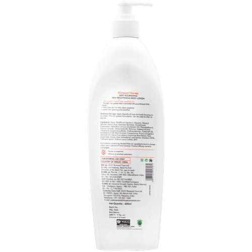 VLCC Almond Honey Deep Nourishing & Skin Brightening Body Lotion - Deep Nourishment, Glowing & Youthful Skin, 600 ml  