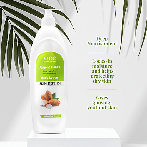 VLCC Almond Honey Deep Nourishing & Skin Brightening Body Lotion - Deep Nourishment, Glowing & Youthful Skin, 600 ml  