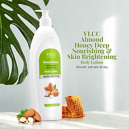 VLCC Almond Honey Deep Nourishing & Skin Brightening Body Lotion - Deep Nourishment, Glowing & Youthful Skin, 600 ml  