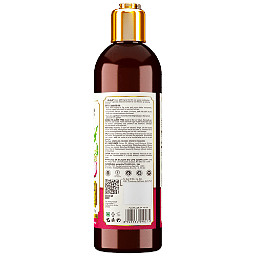 Atulya Onion Bhringraj Hair Oil - With Sesame, Nutritional & Strengthener, Nourish Scalp, 200 ml