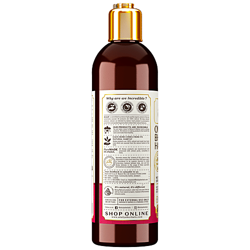 Atulya Onion Bhringraj Hair Oil - With Sesame, Nutritional & Strengthener, Nourish Scalp, 200 ml