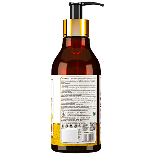 Atulya Keratin & Wheat Protein Hair Conditioner - Fenugreek, Hibiscus, Glossy, Voluminous, 300 ml