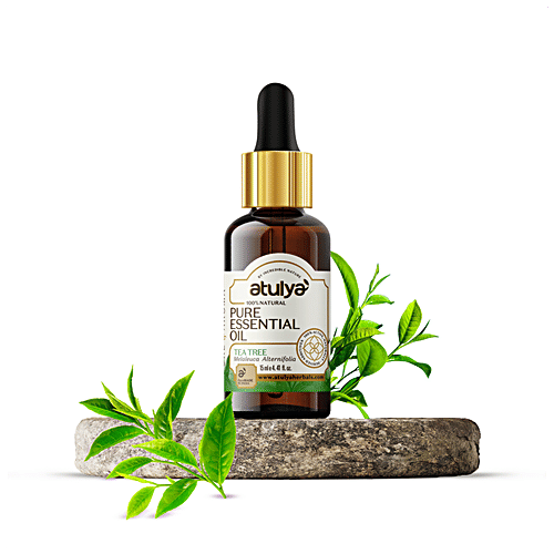 Atulya Tea Tree Essential Oil - Pure, Reduces Blemishes, Improves Skin Appearance, 15 ml  
