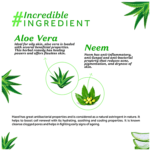 Atulya Aloe Vera Retrieval Facial Mist Toner - With Witch Hazel, Revival & Calming, 150 ml  