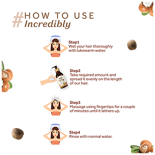 Atulya Ultra Shea Shampoo - With Coconut & Argan Oil, Removes Buildup, Seals Moisture, 300 ml  