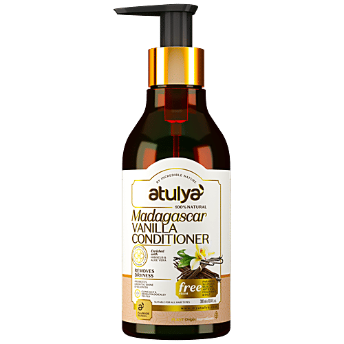 Atulya Madagascar Vanilla Conditioner - With Aloe Vera, Removes Dryness, Promotes Shine, 300 ml  