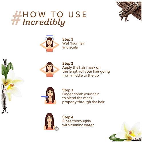 Atulya Madagascar Vanilla Hair Mask - With Lavender Oil, Recovers Strength, Repairs Strands, 200 g  