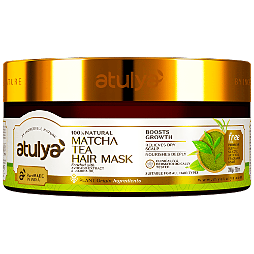 Buy ATULYA Matcha Tea Hair Mask With Jojoba Oil, Boosts Growth