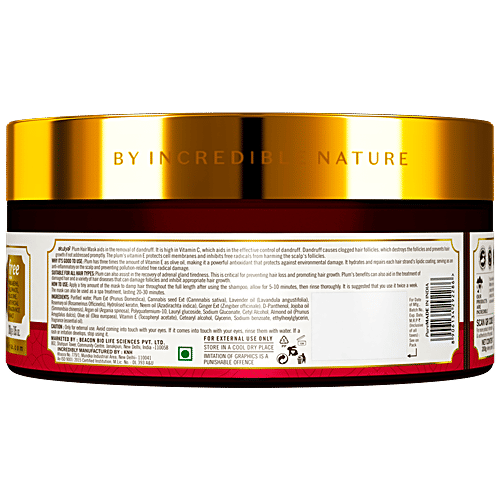 Atulya Plum Hair Mask - With Neem Oil, Anti Dandruff, Promotes Growth, 200 g  
