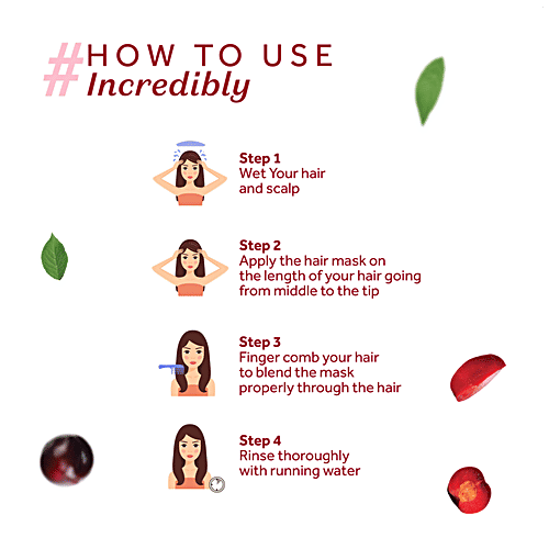 Atulya Plum Hair Mask - With Neem Oil, Anti Dandruff, Promotes Growth, 200 g  