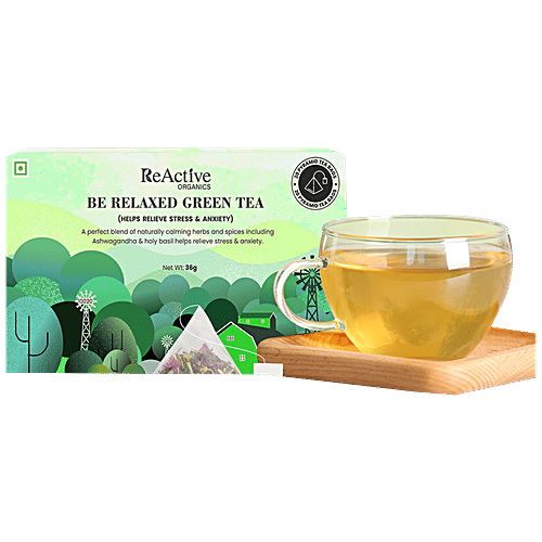 Buy ReActive Organics Be Relaxed Green Tea Helps Relieve Stress