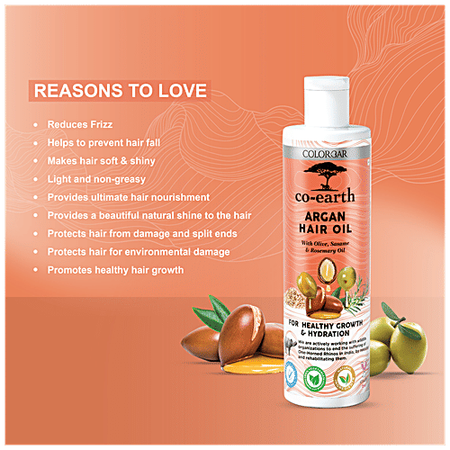 Buy ColorBar CoEarth Argan Hair Oil For Healthy Growth & Hydration