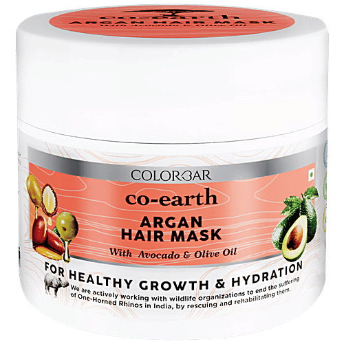 ColorBar Co-Earth Argan Hair Mask - For Healthy Growth & Hydration, 200 g