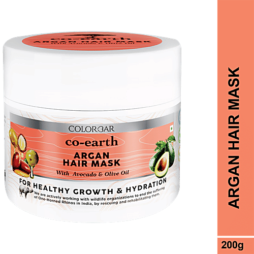 ColorBar Co-Earth Argan Hair Mask - For Healthy Growth & Hydration, 200 g