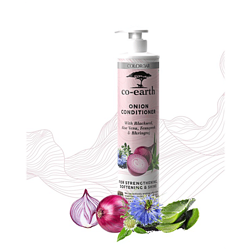 ColorBar Co-Earth Onion Conditioner - For Strengthening, Softening & Shine, 300 ml  