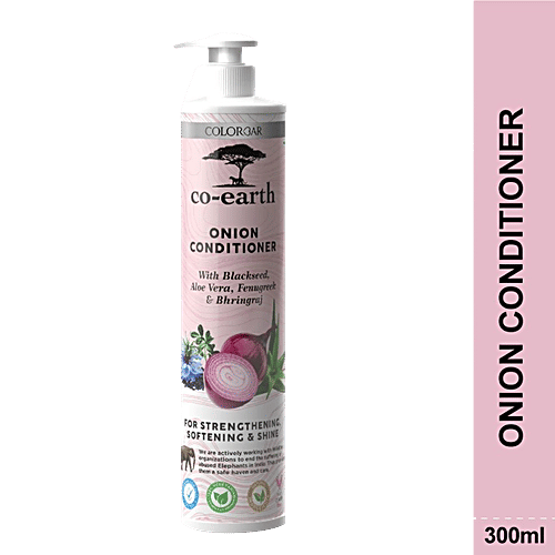 ColorBar Co-Earth Onion Conditioner - For Strengthening, Softening & Shine, 300 ml  