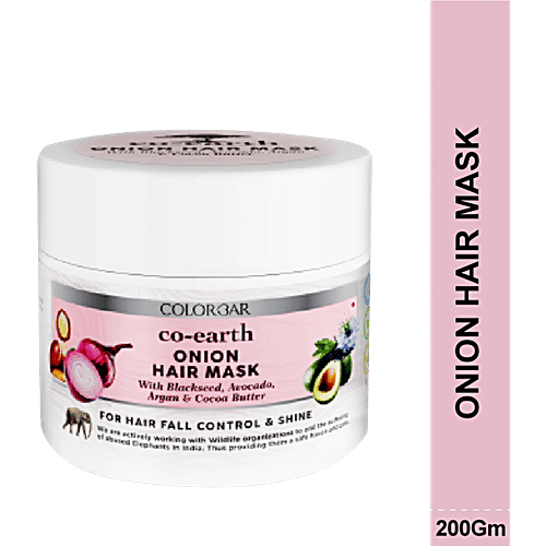 ColorBar Co-Earth Onion Hair Mask - For Hair Fall Control & Shine, 200 g  