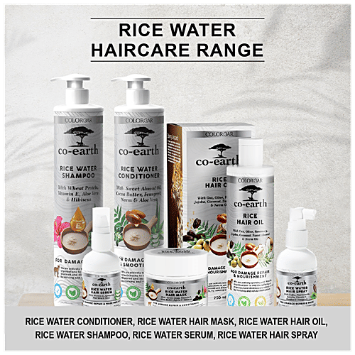 ColorBar Co-Earth Rice Water Hair Spray - For Damage Repair & Shine, 100 ml  