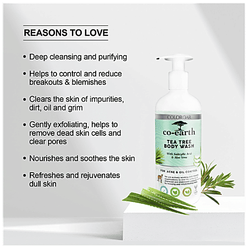 Buy ColorBar CoEarth Tea Tree Body Wash Nourishes Skin, For Acne