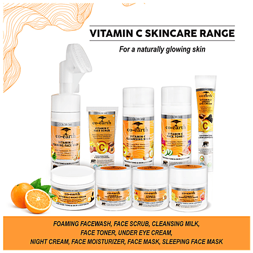 ColorBar Co-Earth Vitamin C Night Cream - For Even Tone & Skin Lightening, 50 g