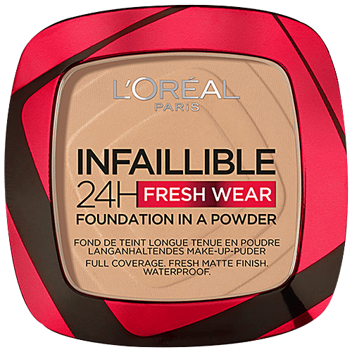 L'Oreal Paris Infallible 24H Fresh Wear Foundation Powder, 9 g 140 Golden Beige 